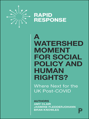 cover image of A Watershed Moment for Social Policy and Human Rights?
